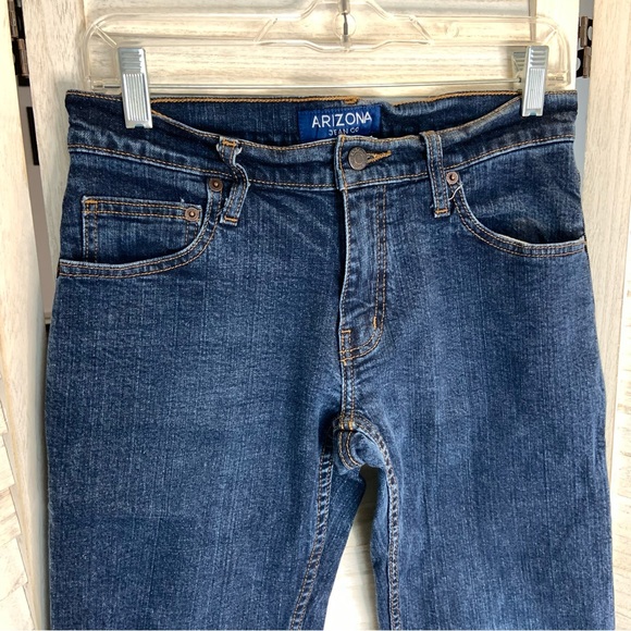 Arizona Jean Co Men’s Flex Slim Straight Leg Dark Wash Denim Jeans 29 - Picture 6 of 9